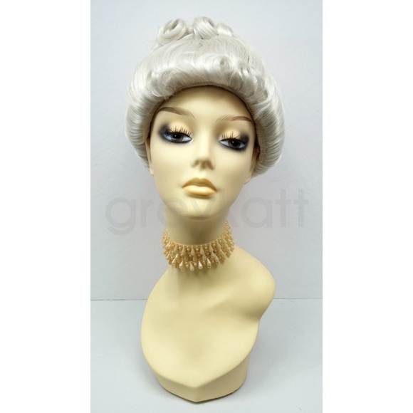 Accessories Old Lady Grandma Gray Updo Wig Poshmark